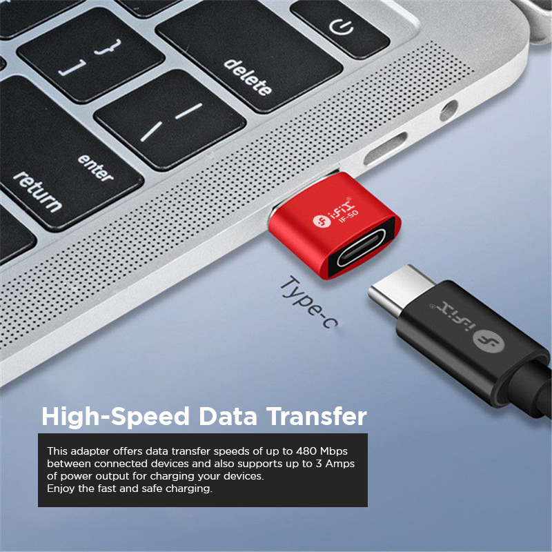 iFiX IF-50 Super fast Plug & Play  PD Connector (Red)