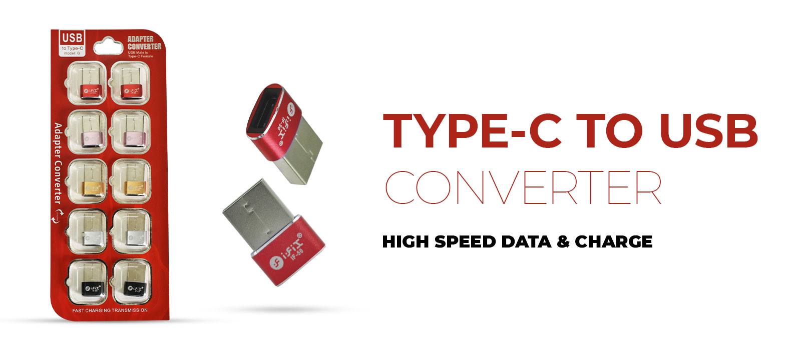 iFiX IF-50 Super fast Plug & Play  PD Connector (Red)