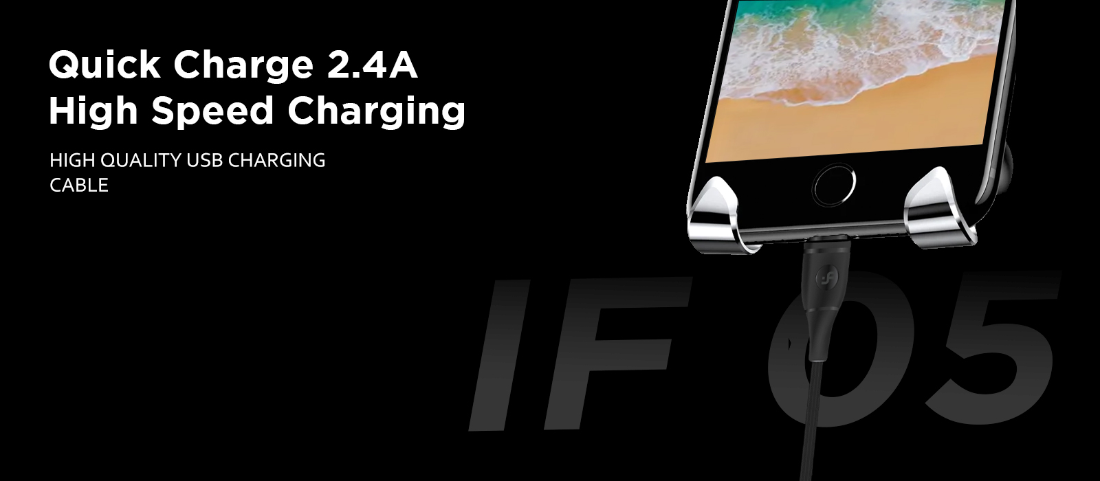 IF-05 Lightning 2.4A Fast Charging USB Data Cable