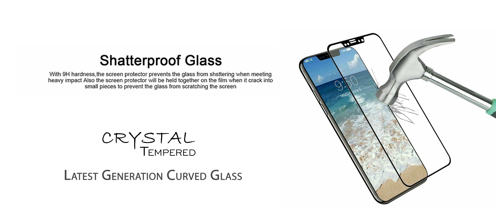 iFix Crystal 5D Tempered Glass for VIVO V20/V20 SE/V21E/V21E 5G