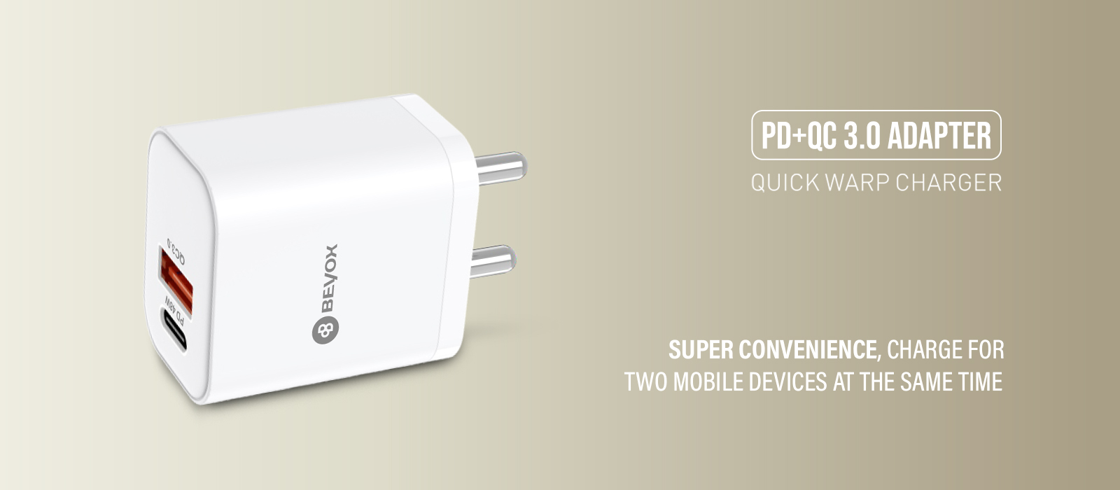 Beyox 48W Fast Charging Adapter