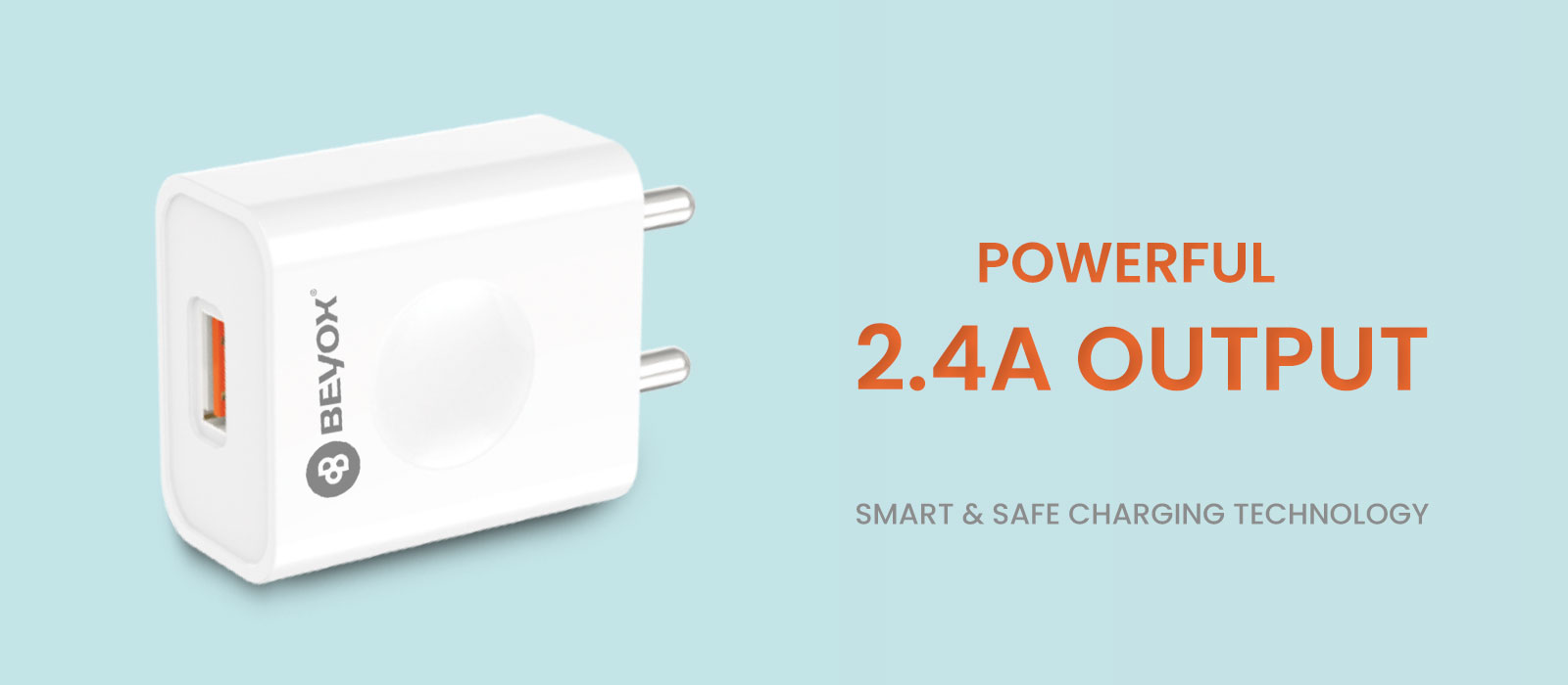 Beyox 2.4A Smart USB Charger
