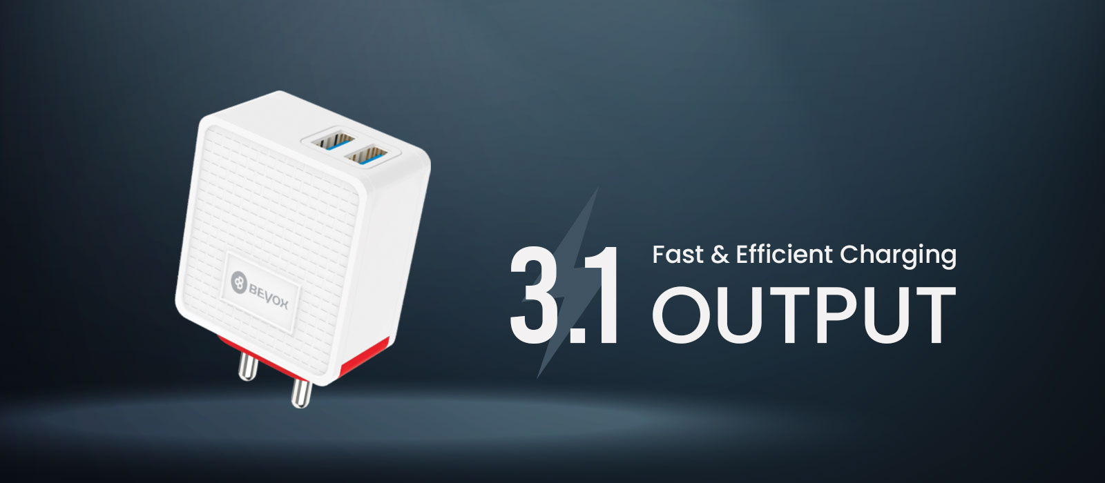 Beyox 3.1A Twin USB Fast Charger