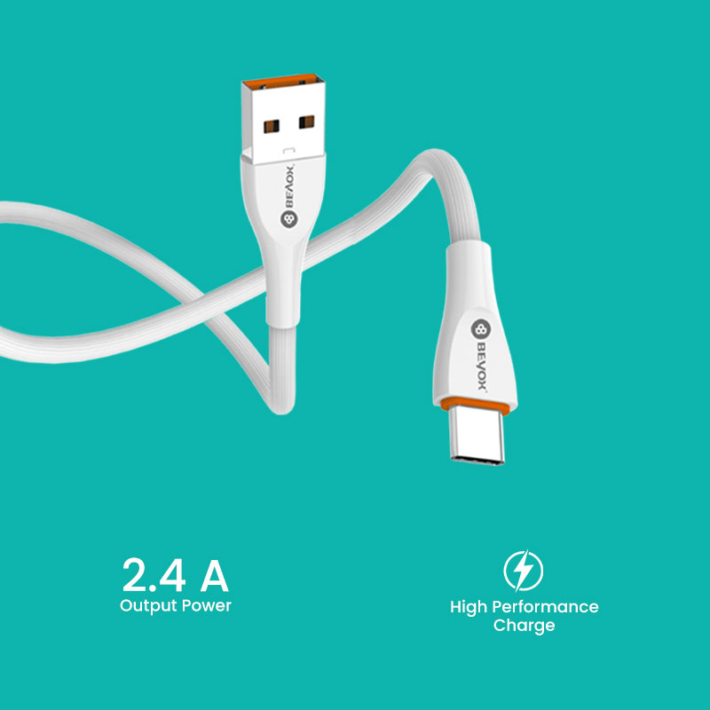 Beyox BX11 2.4A Fast Charging Data Cable (Type C)