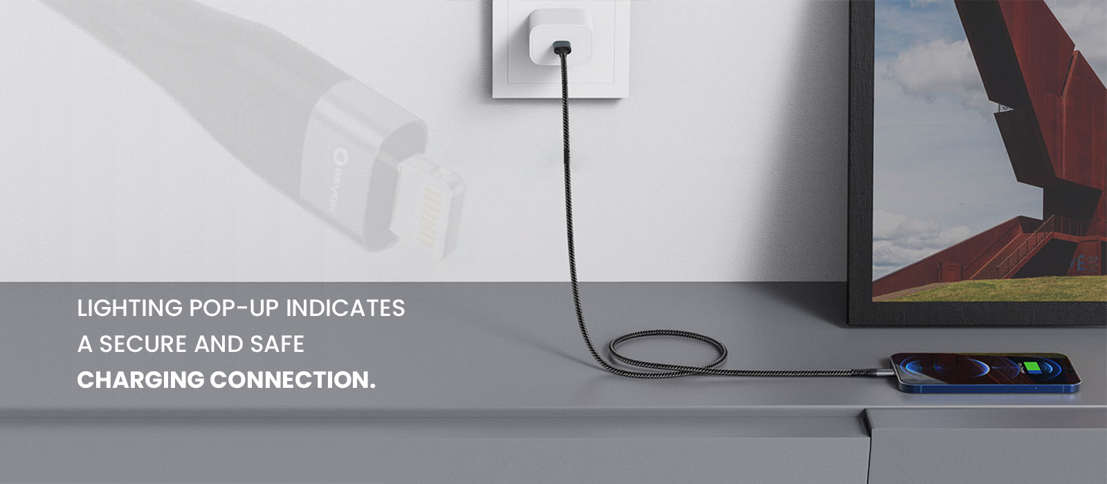 Beyox BX12 3.1A Fast Charging Data Cable (IP) | Nylon Braided