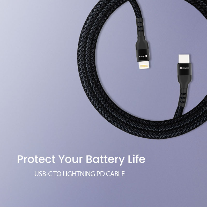 Beyox BX13 24W PD USB C to Lightning Fast Charging cable | Nylon Braided
