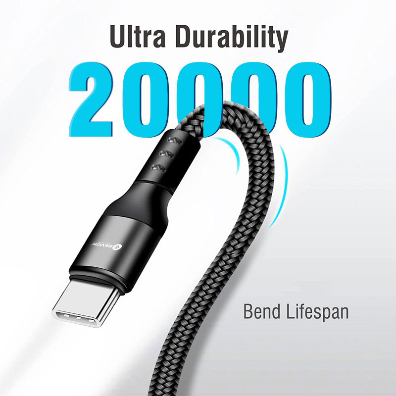 Beyox BX14 24W PD USB C to Type C Fast Charging cable | Nylon Braided