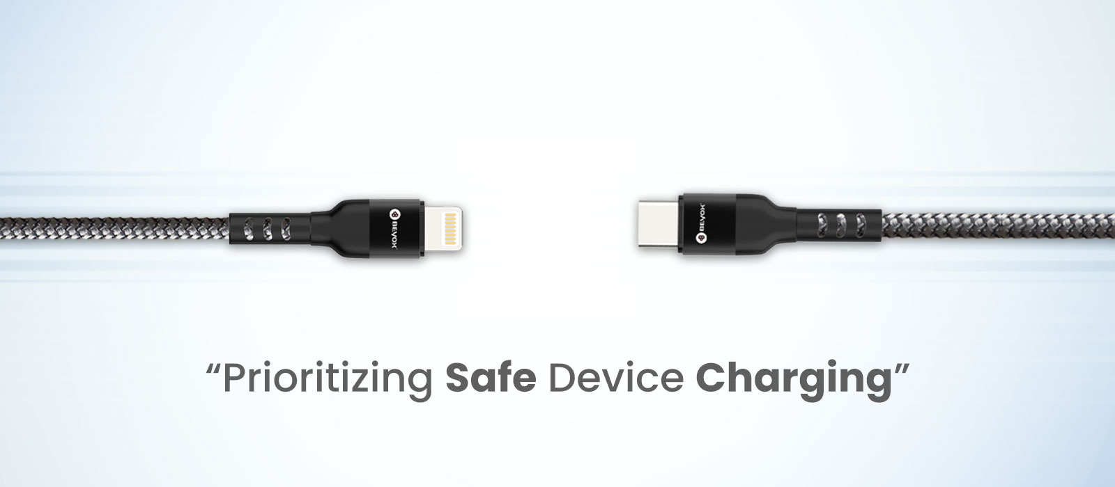 Beyox BX13 24W PD USB C to Lightning Fast Charging cable | Nylon Braided