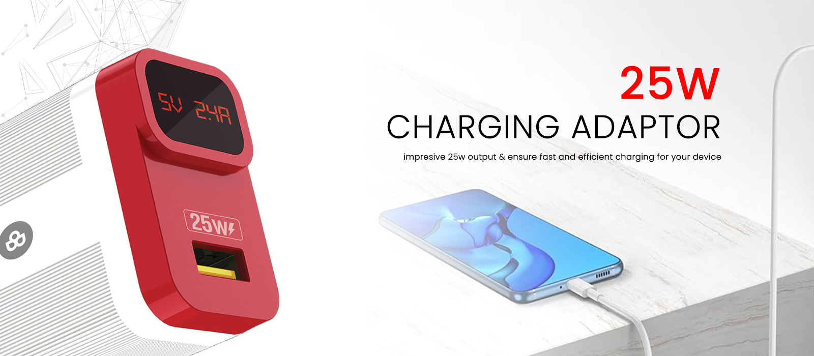 BEYOX BY05 (25W) Quick Charger with Digital Display