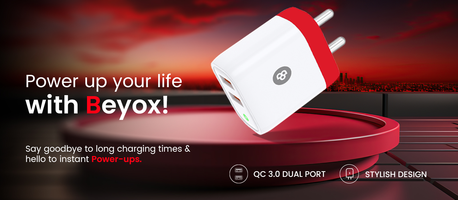BEYOX BY40 Dual Port Fast Charger (Micro)