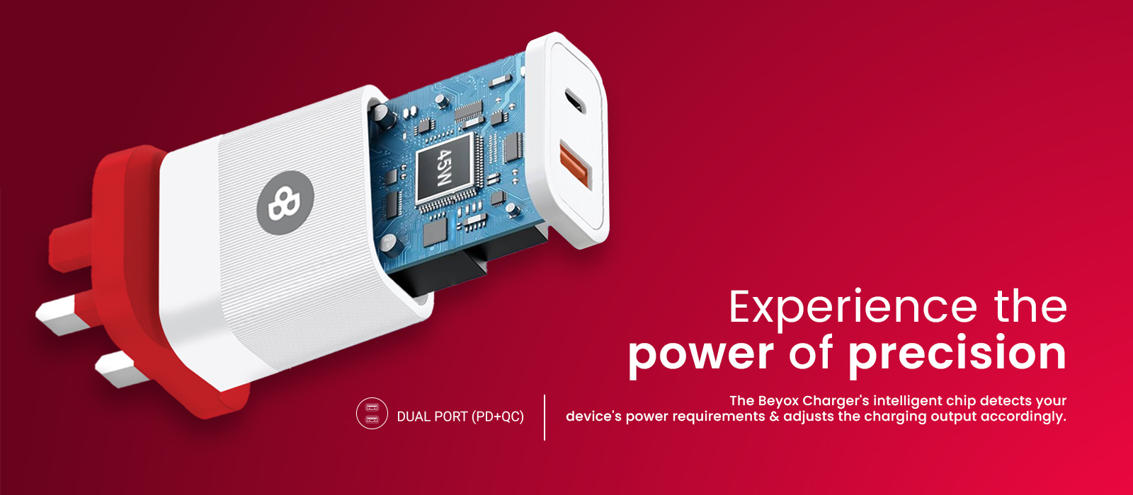 BEYOX BY80 Charger Adaptor 45W (Type-C)