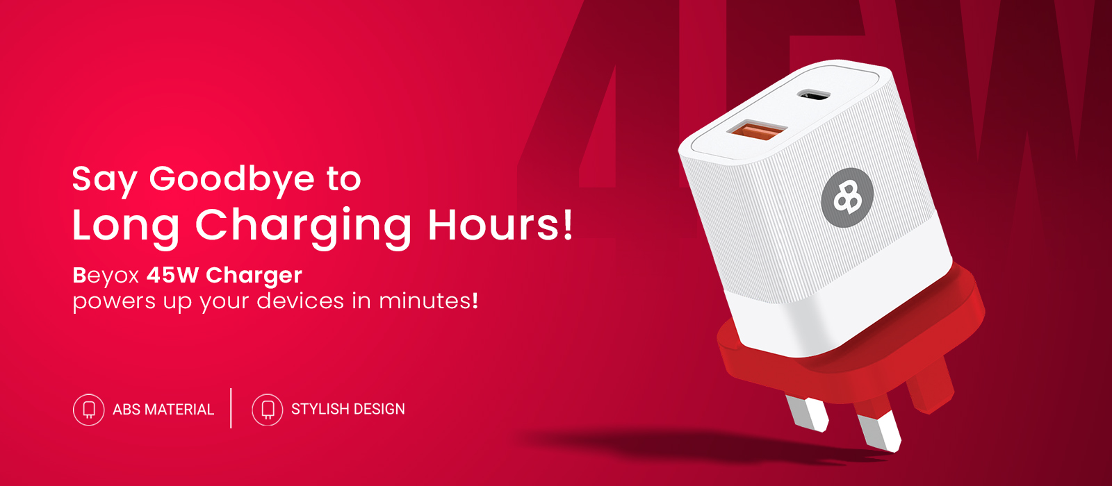 BEYOX BY80 Charger Adaptor 45W (Type-C)