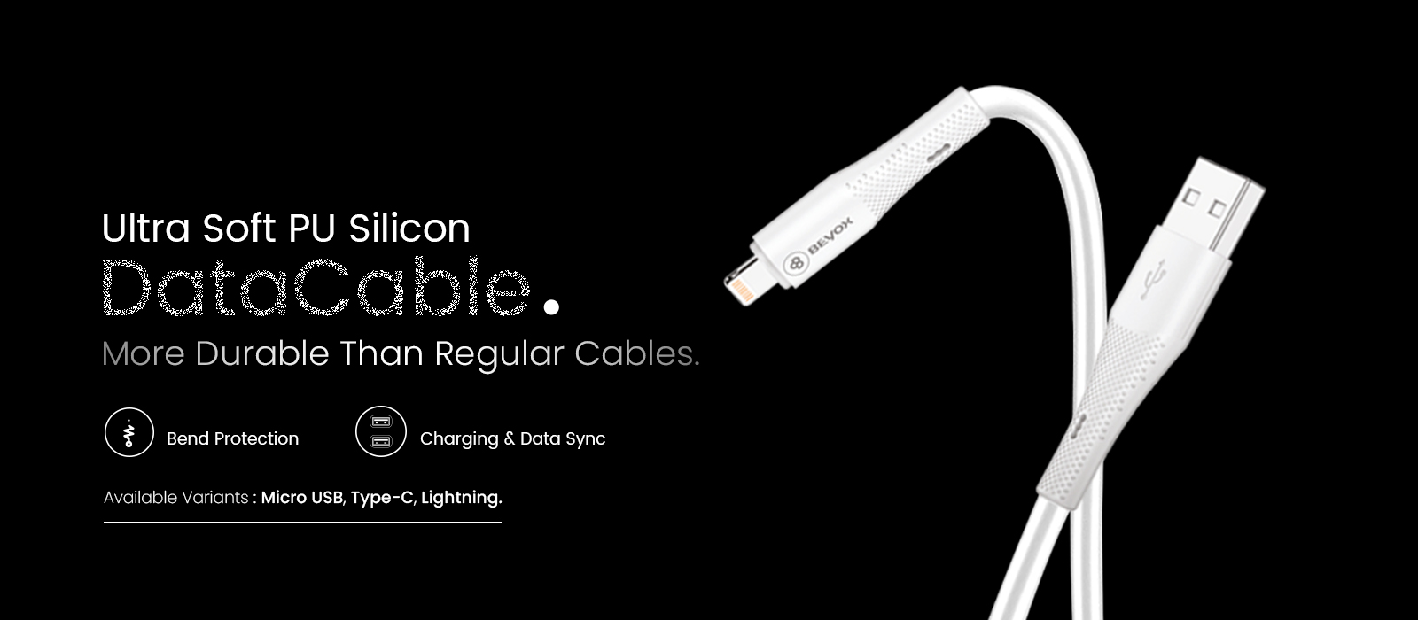 BC76 PU Silicone Data Cable(Type- C)