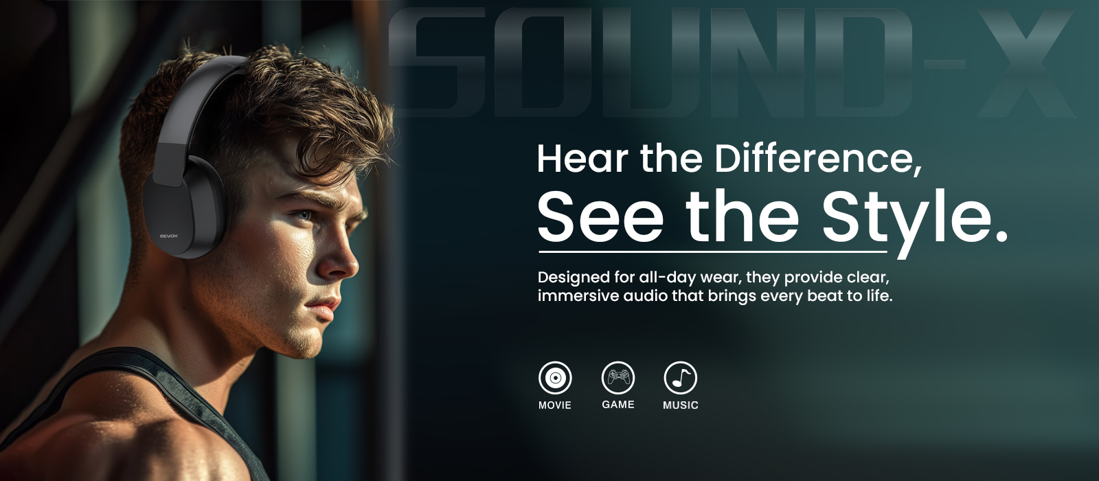 BEYOX BH200 Wireless Stereo Headphone