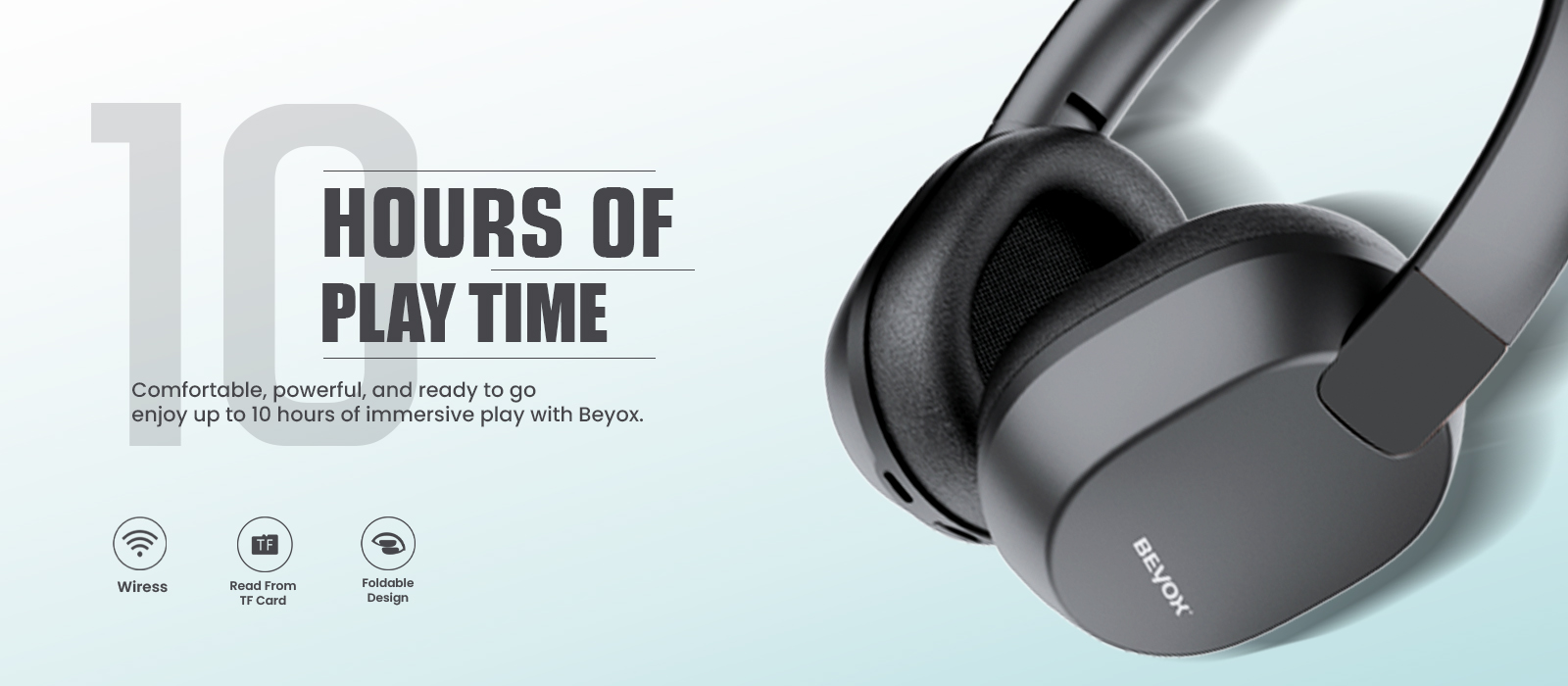 BEYOX BH200 Wireless Stereo Headphone