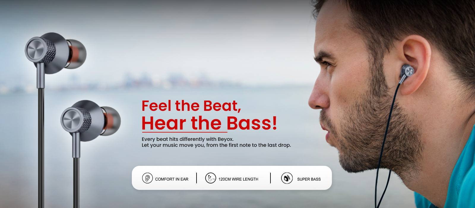 BEYOX BE133 STEREO Earphone Type-c