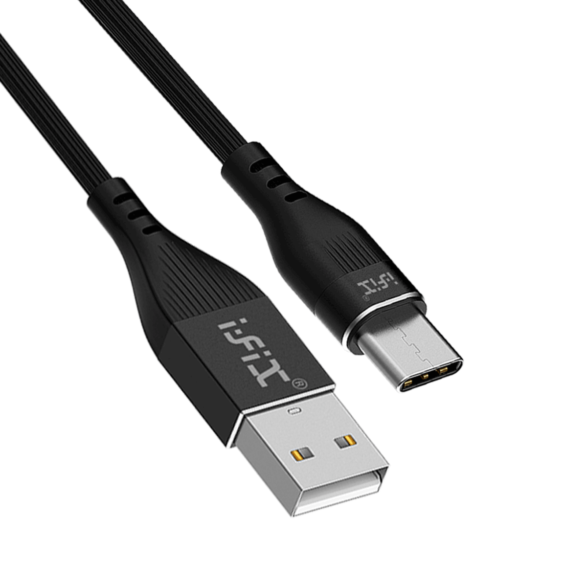 IF-01 Type-C 3.4A Fast Charging USB Data Cable (Black)