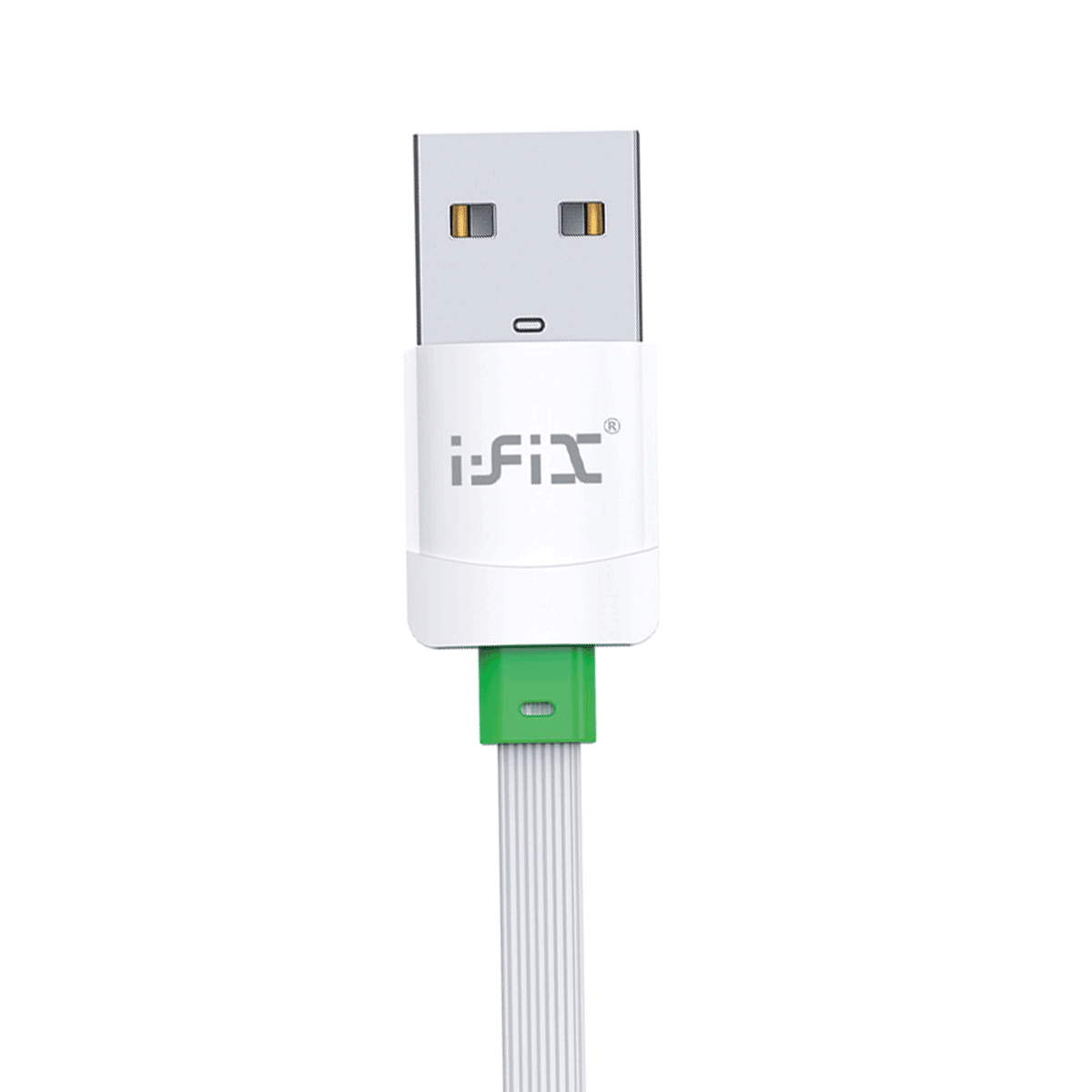 IF-02 Micro 3.4A Fast Charging USB Data Cable( White & Green)