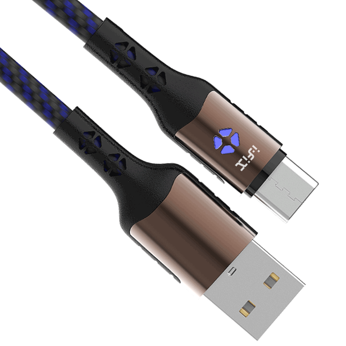 IF-10 Type-C  5A Fast Charging USB Data Cable (Blue & Black)