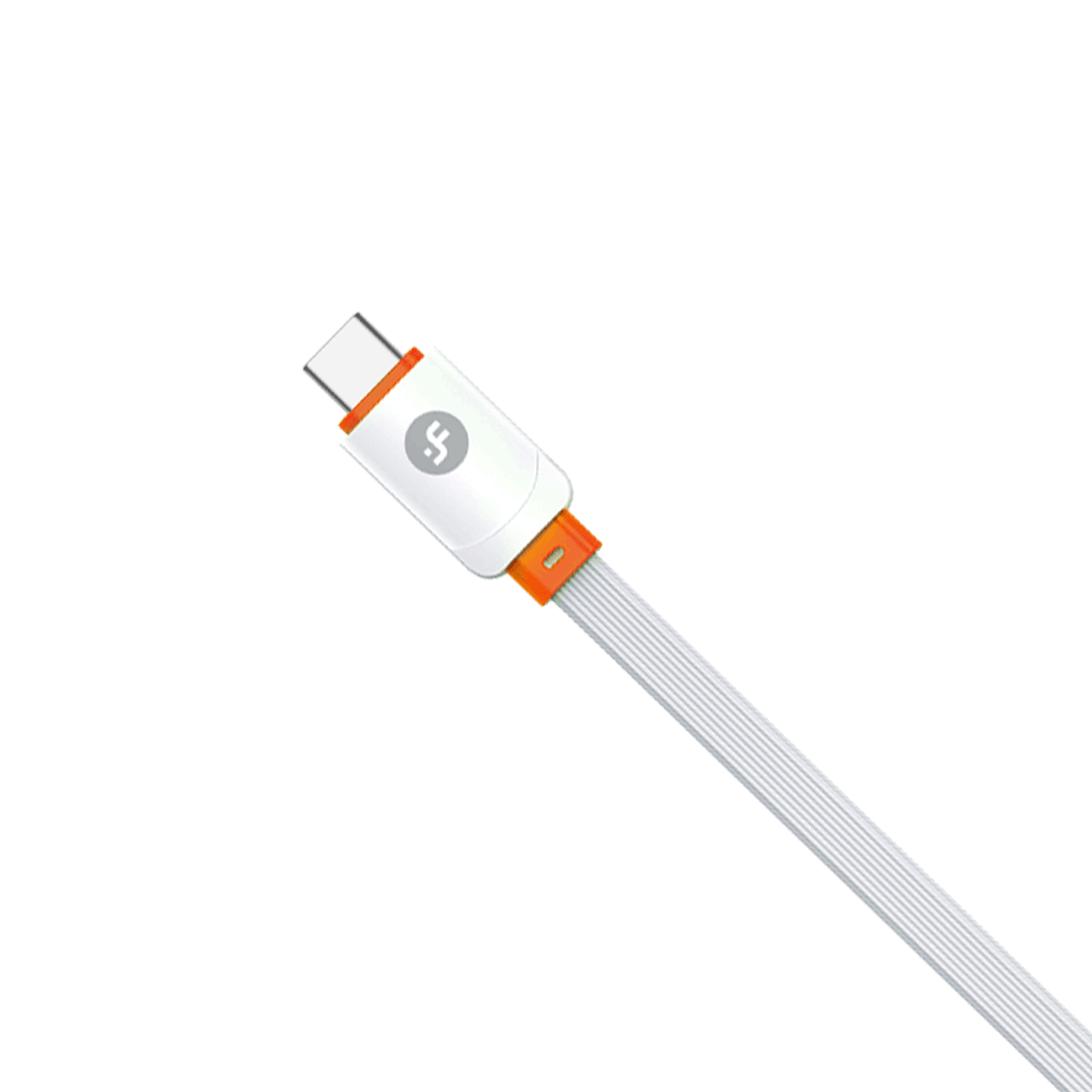IF-02 Type-C 3.4A Fast Charging USB Data Cable( White & Red)