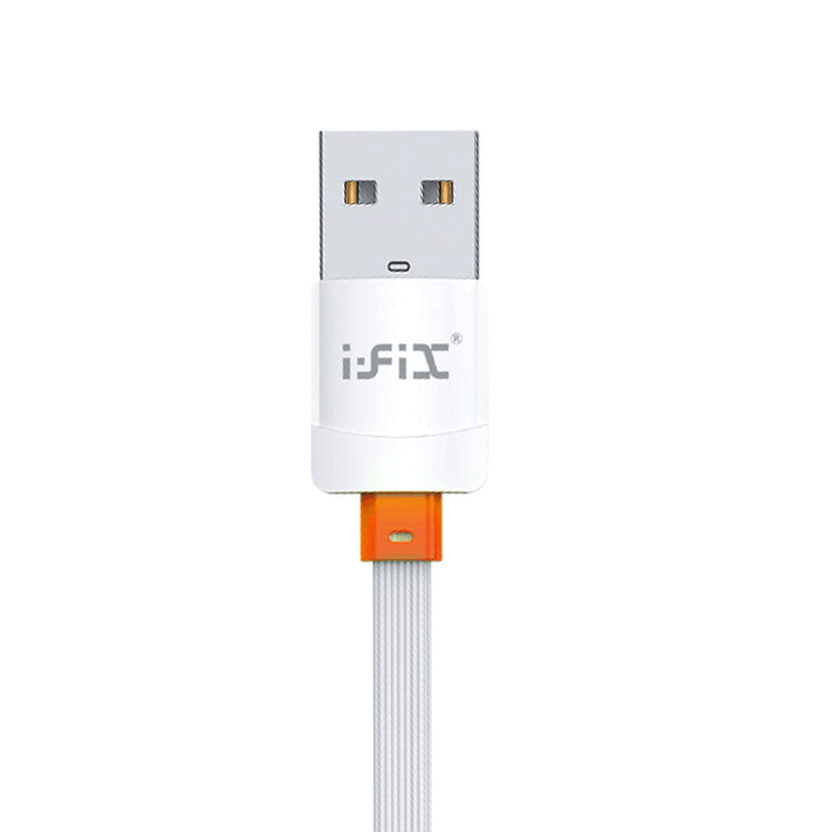 IF-02 Lightning 3.4A Fast Charging USB Data Cable( White & Red)