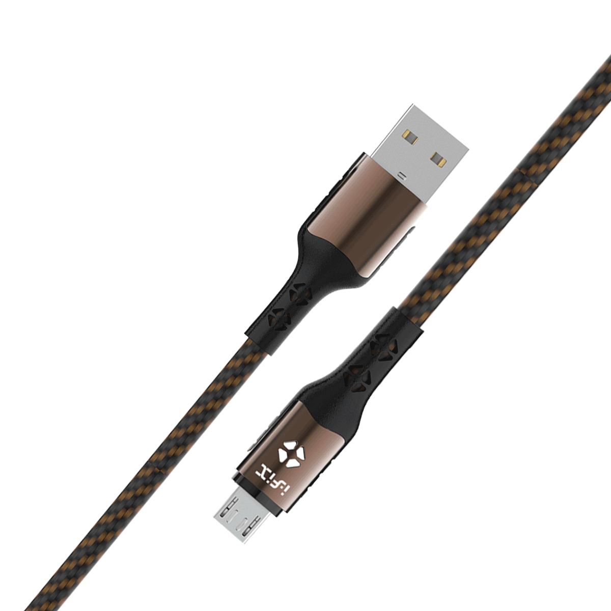 IF-10 Micro 5A Fast Charging USB Data Cable(Brown & Black)