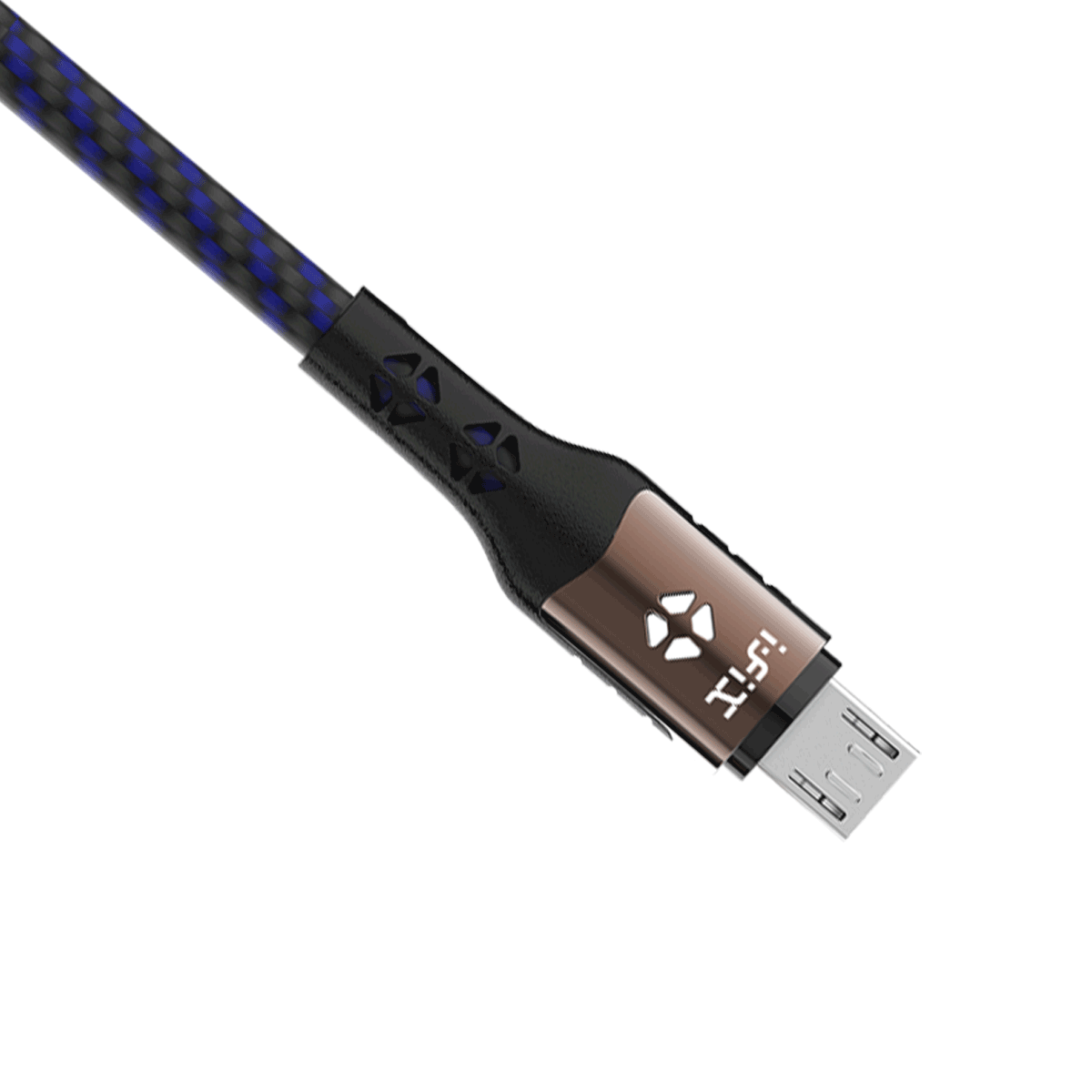 IF-10 Micro 5A Fast Charging USB Data Cable(Blue & Black)