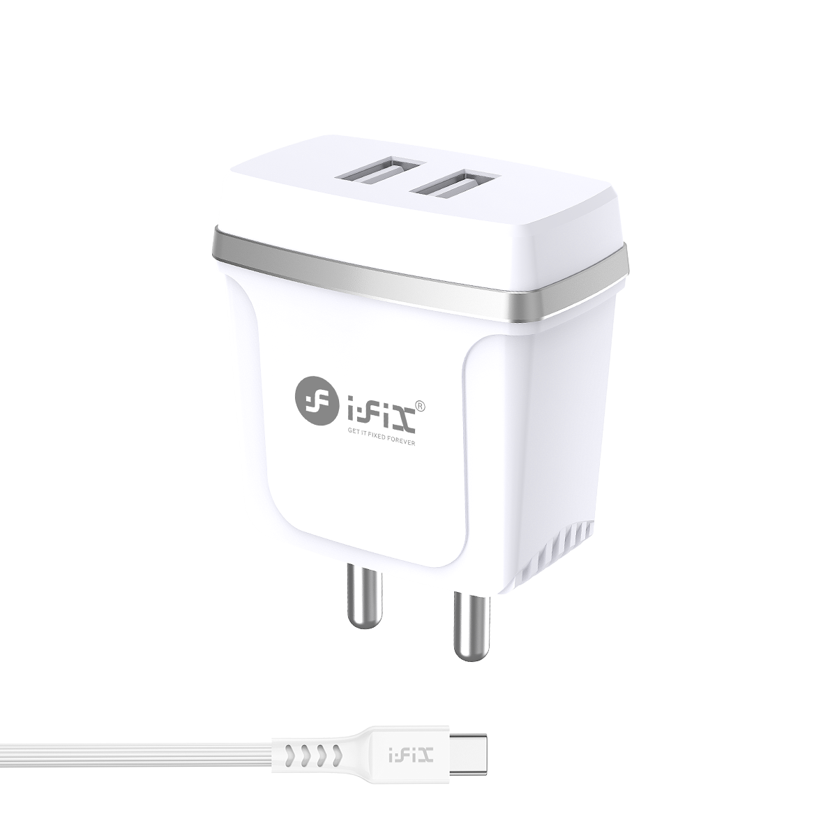 IF-006 Dual USB port 2.8A Type-C Fast Charger