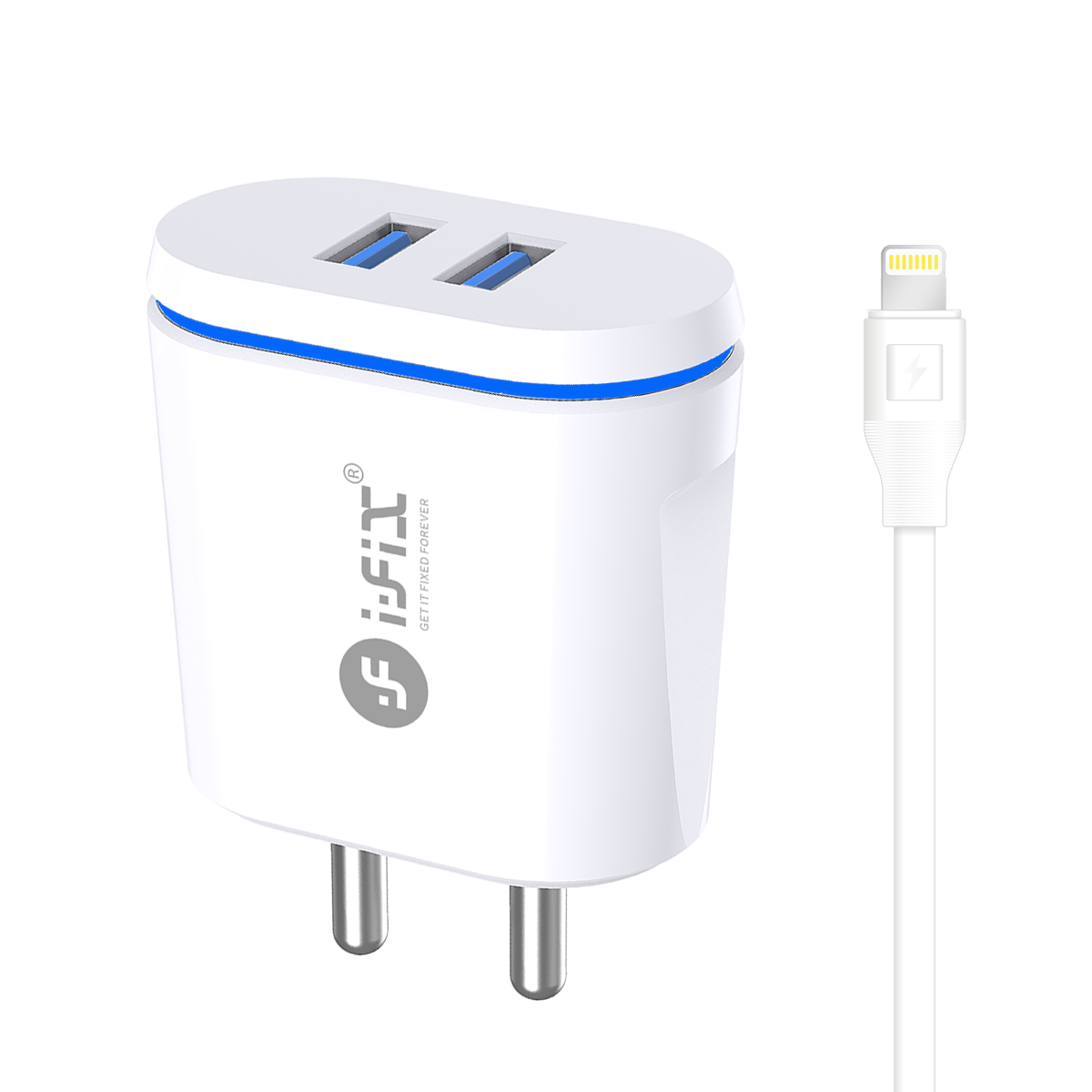 IF-08 Dual USB Port Lightning Fast Charger