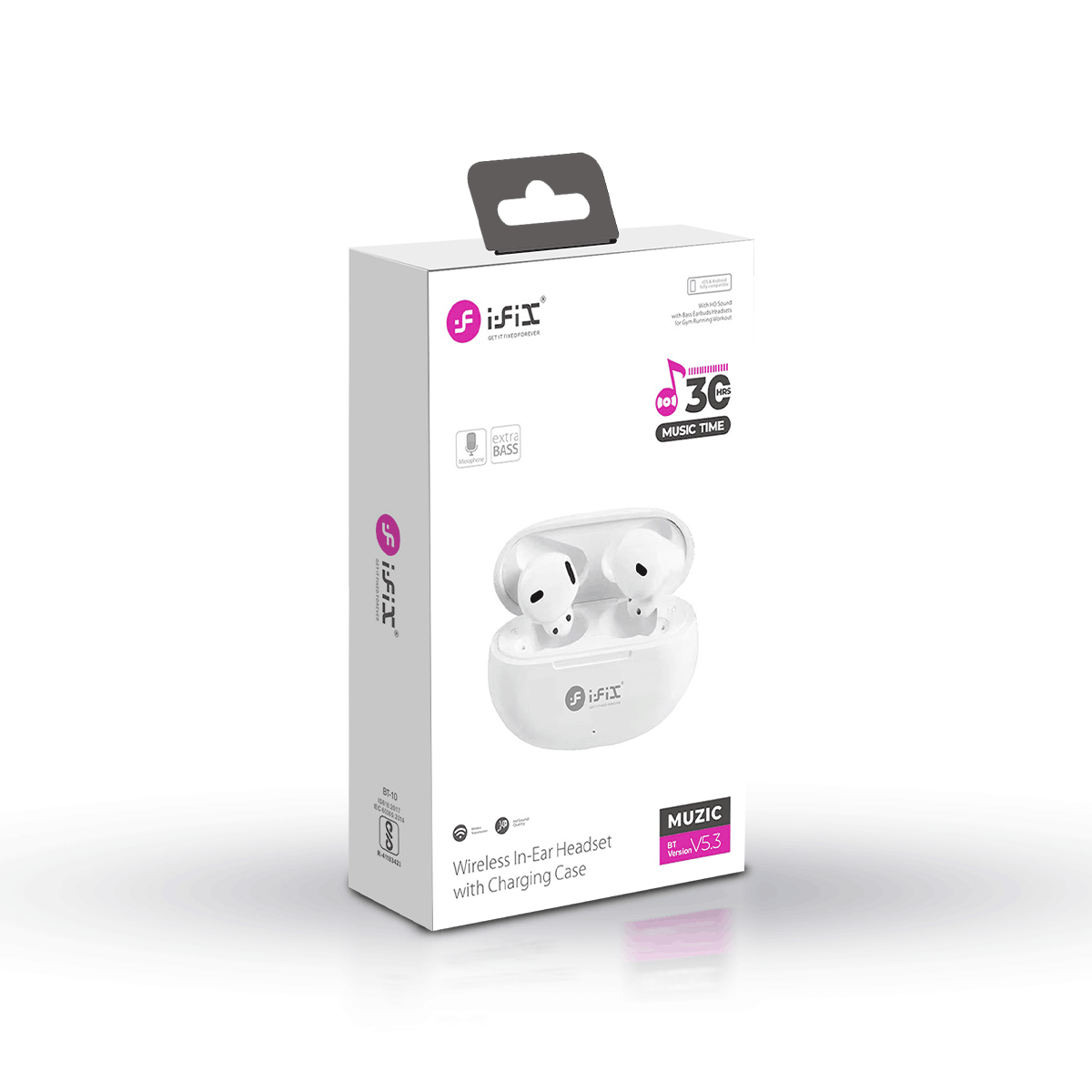 i-Fix IF-138 MUZIC TWS EARBUDS (Black)