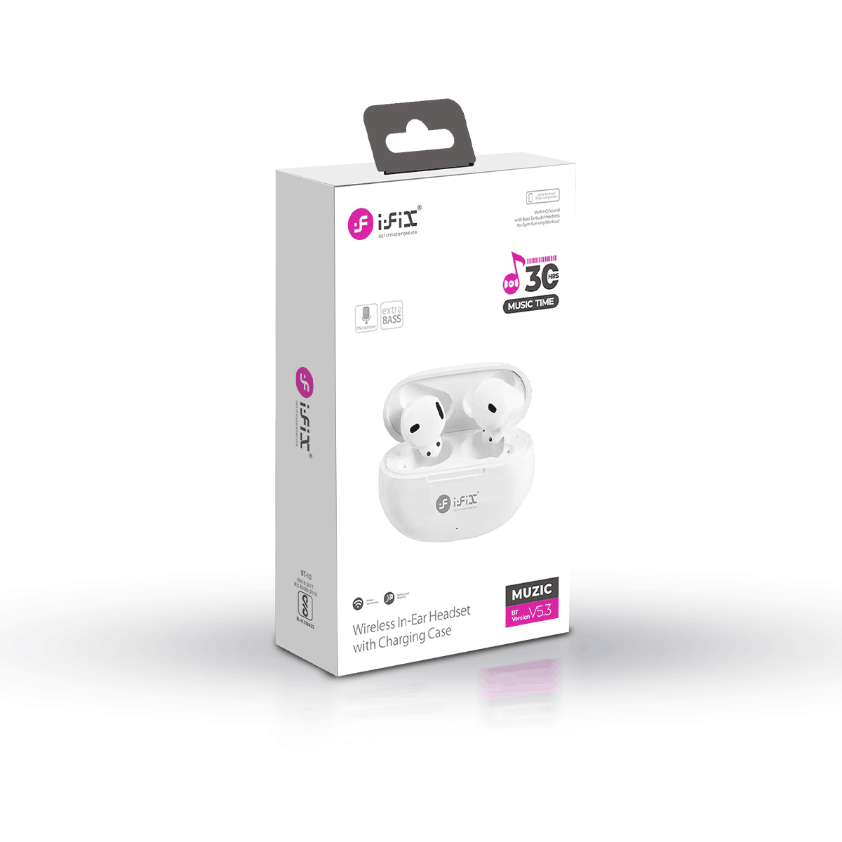 i-Fix IF-138 MUZIC TWS EARBUDS (White)