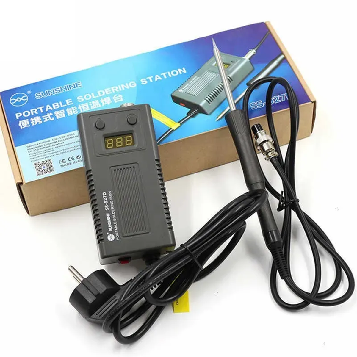 SUNSHINE SS-927D Precision 75w Portable Soldering Iron Station With Digital Display 8 second quick heater