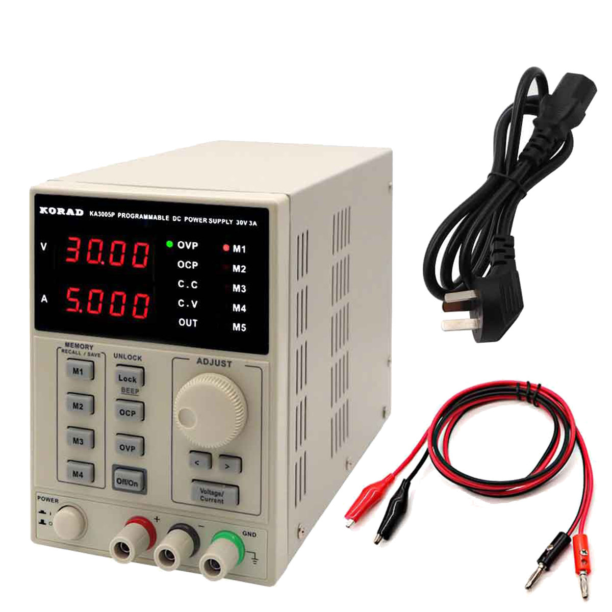 KORAD KA3005D - Precision Variable Adjustable 30V, 5A DC Linear Power Supply