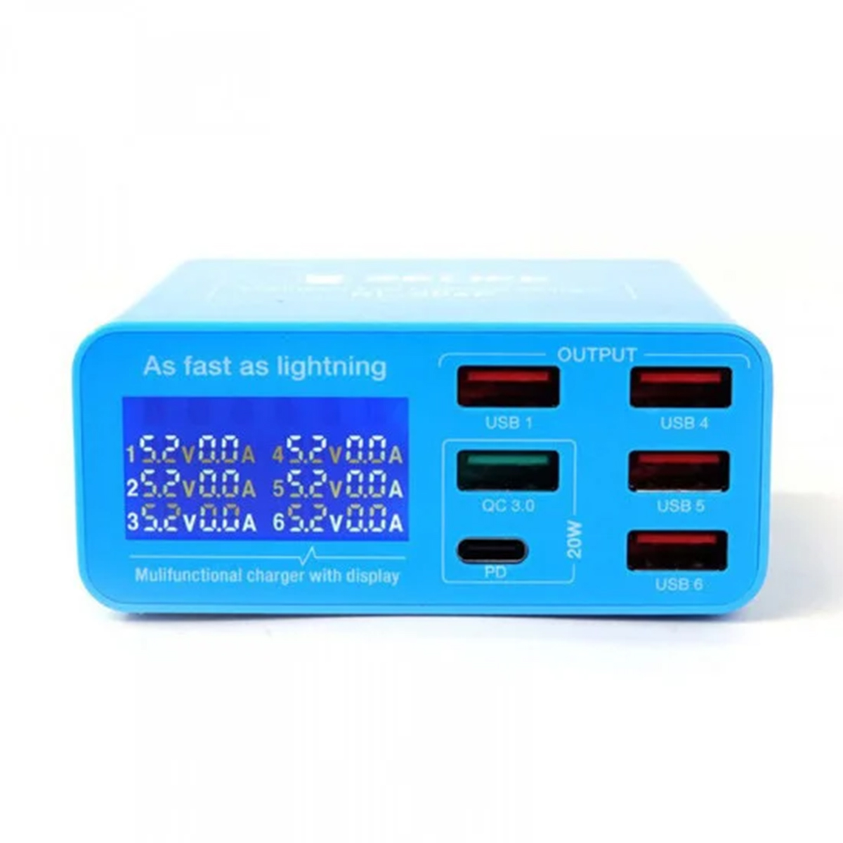 RELIFE RL-304P 6 Port USB Charger Support PD3.0+QC3.0