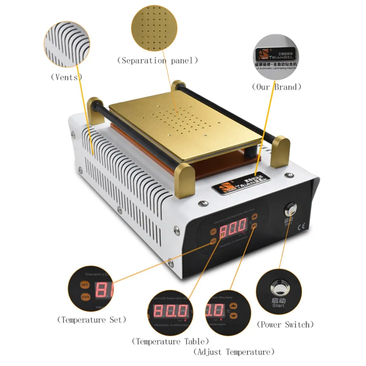 M TRIANGLE CP201 Screen Separator Machine