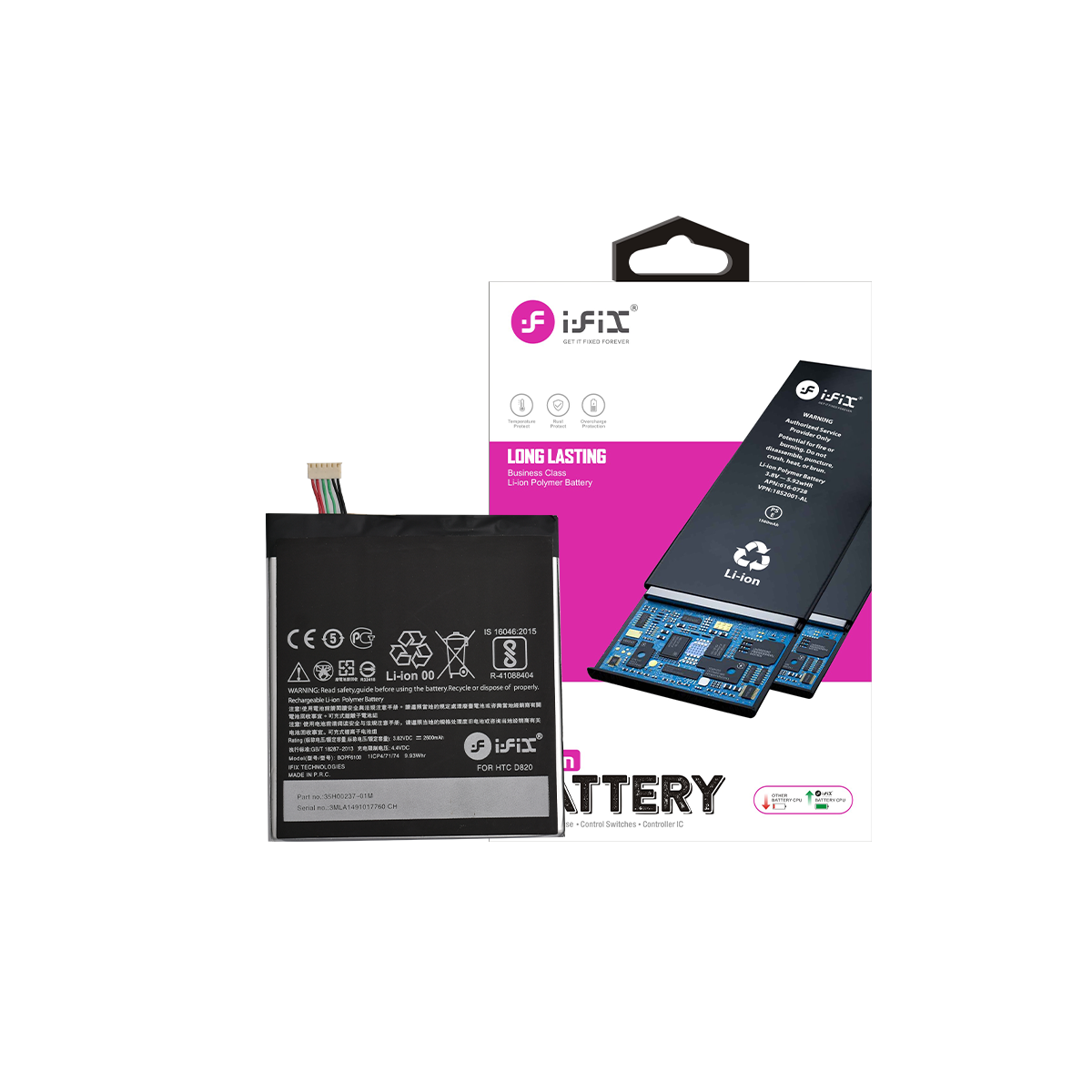 iFiX Battery for HTC D820