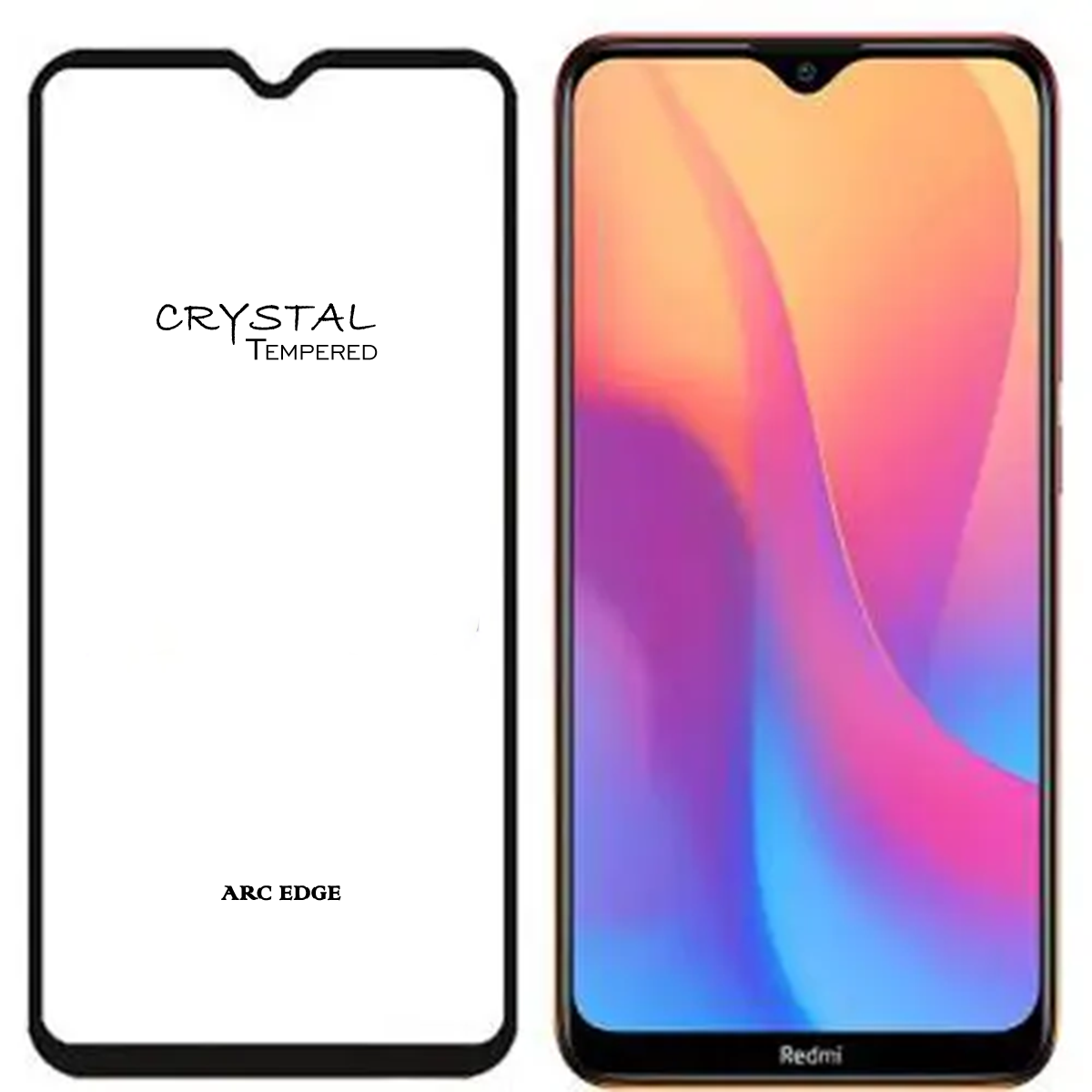 iFix Crystal 5D Tempered Glass for REDMI 8/8A/8A DUAL