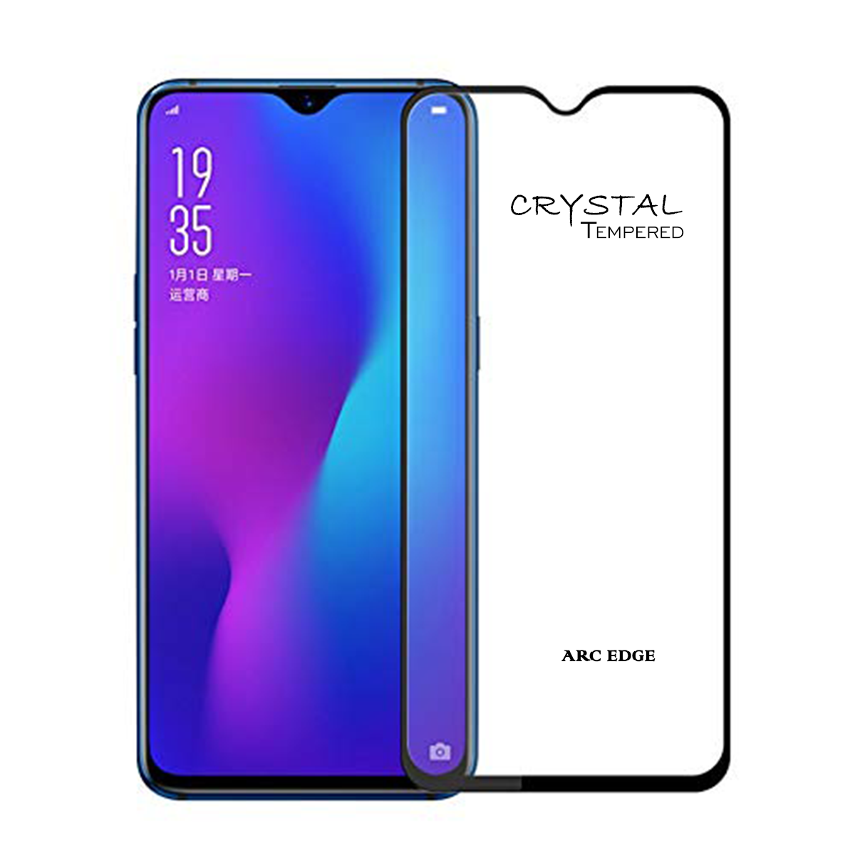 iFix Crystal 5D Tempered Glass for OPPO K1/R17/RX17 PRO/RX17 NEO/REALME X2/XT