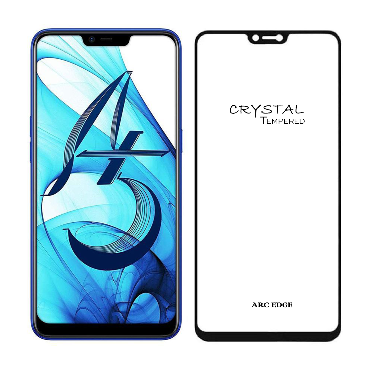 iFix Crystal 5D Tempered Glass for OPPO A5/A3S/REALME 2/REALME C1