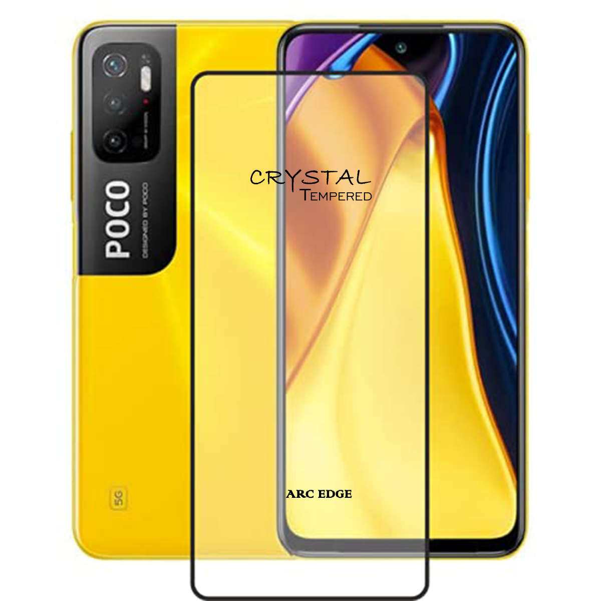 iFix Crystal 5D Tempered Glass for XIAOMI POCO M3 PRO 4G/5G/REDMI NOTE 10 5G