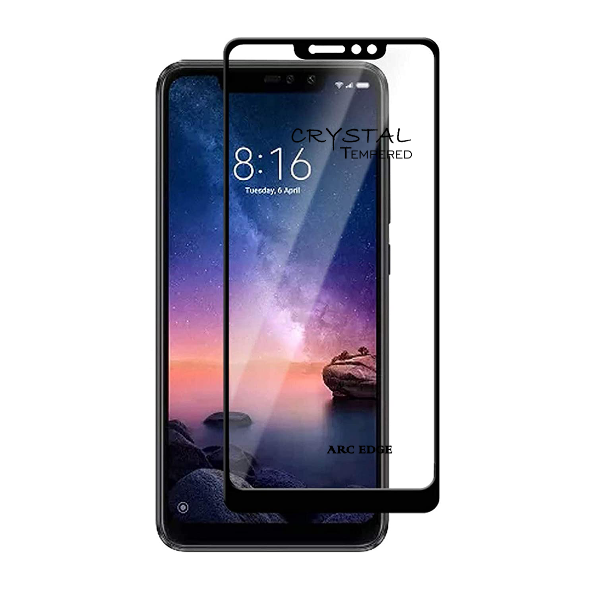 iFix Crystal 5D Tempered Glass for REDMI NOTE 6 PRO