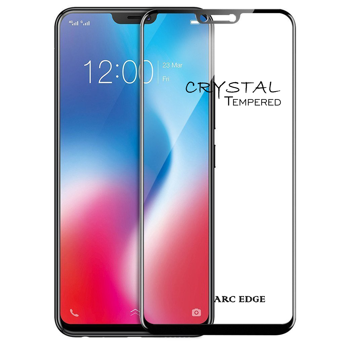 iFix Crystal 5D Tempered Glass for VIVO V9/X21/X21i/Y85/Y89