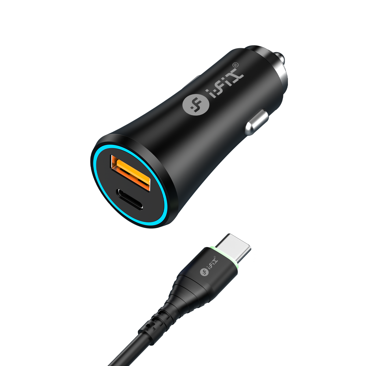 IF-22 38W PD 3.4A QUALCOMM 3.0 FAST CAR CHARGER