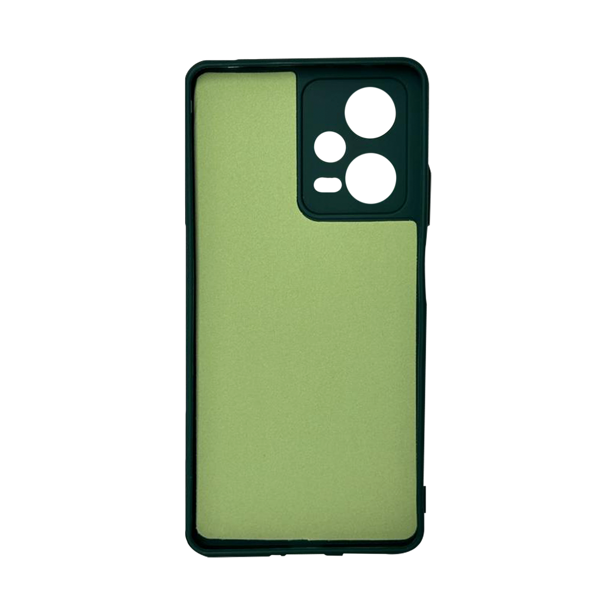 Silicon Back  Case For Redmi Note 12 Pro (Green)