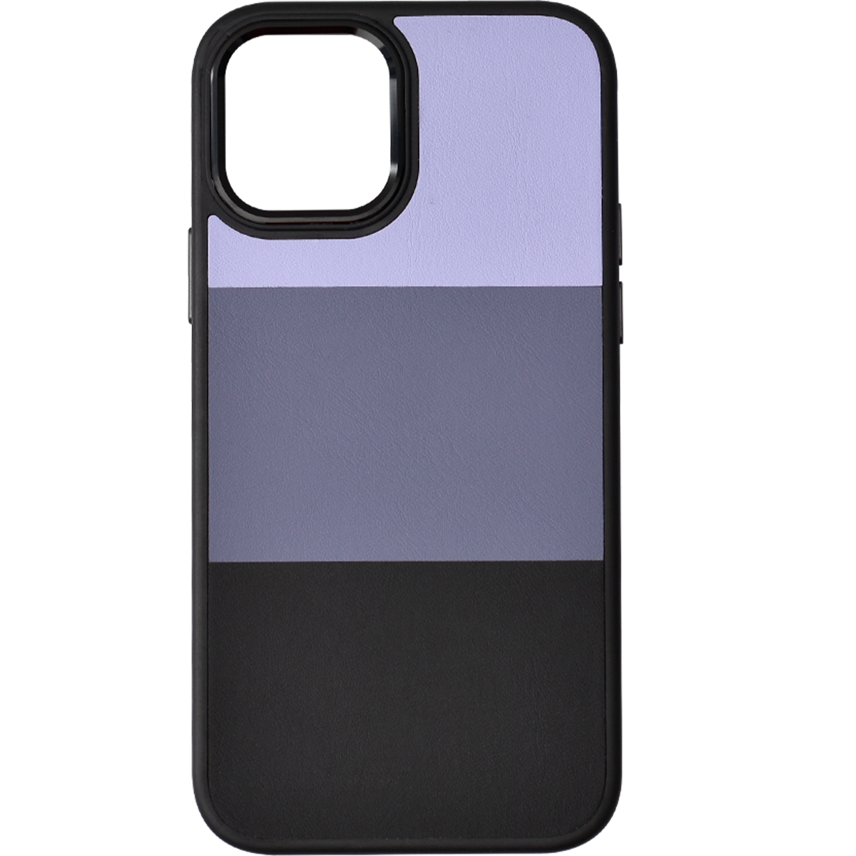 Leather Metal Case for Iphone 12 (Purple)