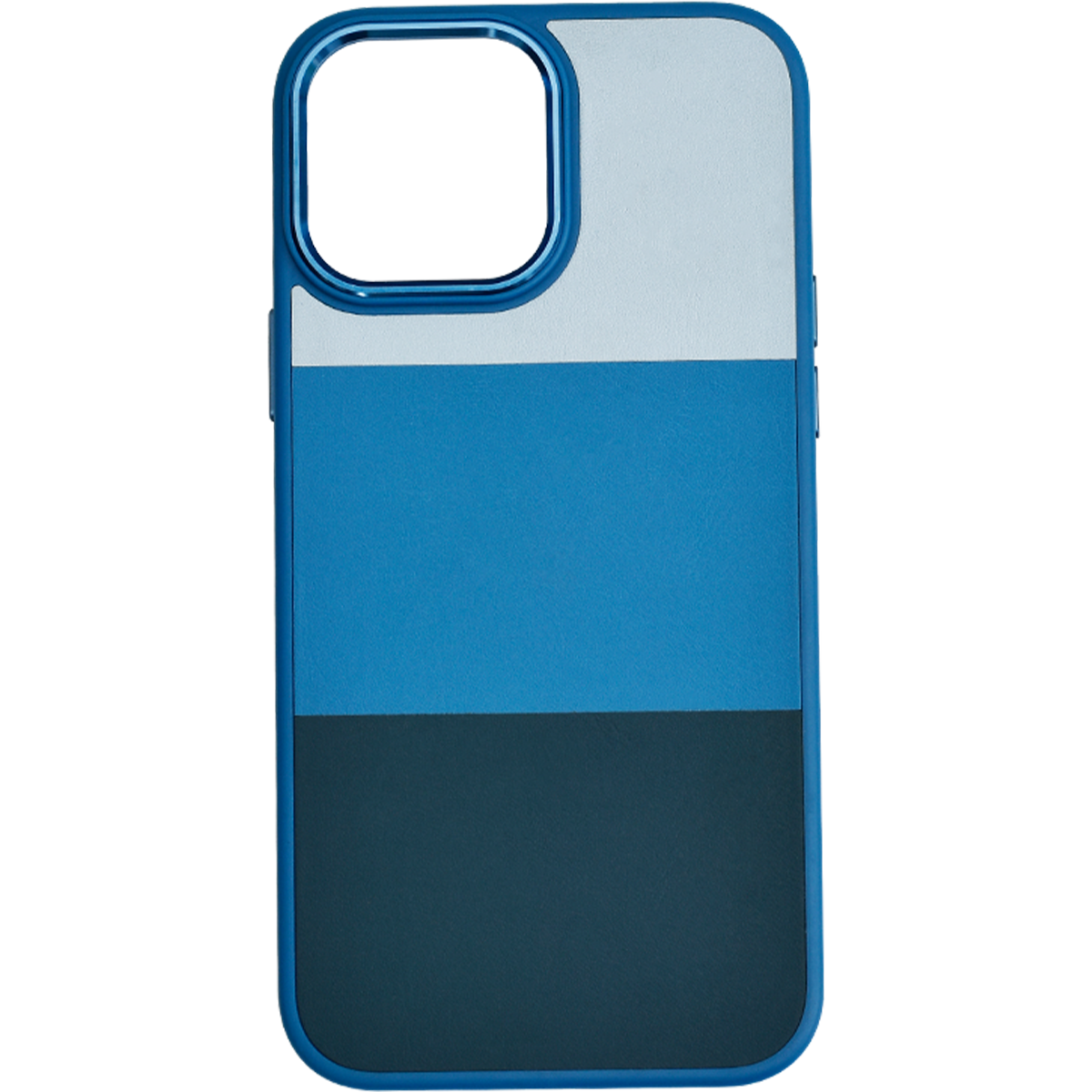 Leather Metal Case for Iphone 14 Pro Max (Blue)