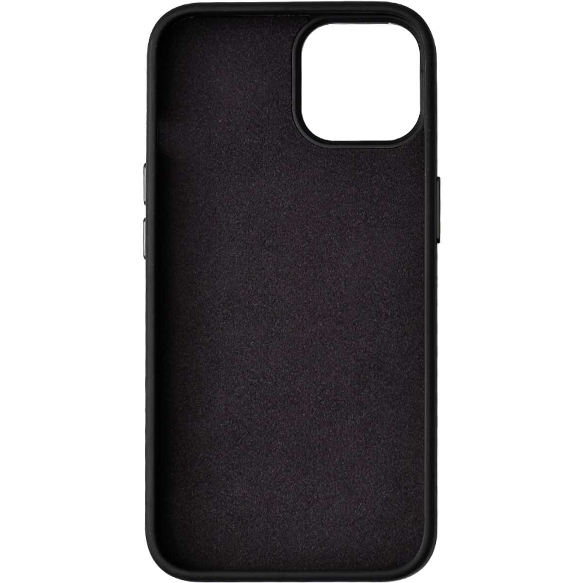 Leather Metal Case for Iphone 14 (Black)