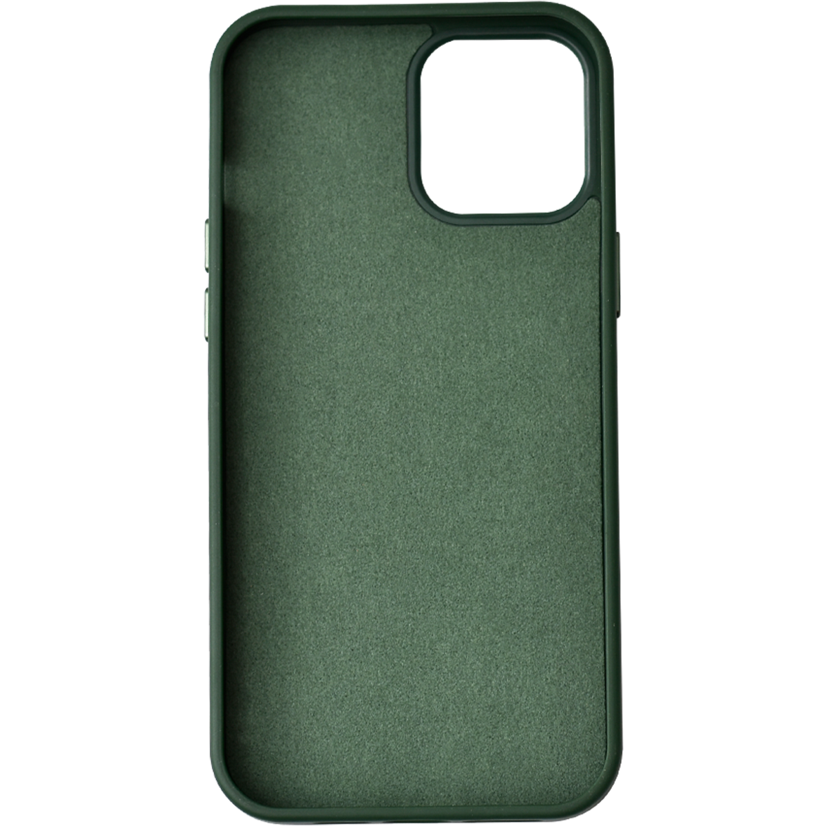 Leather Metal Case for Iphone  12 Pro Max (Green)