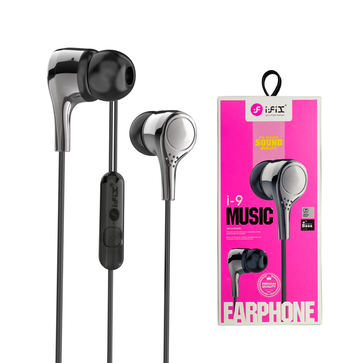 i-9 Stereo Earphone (white)