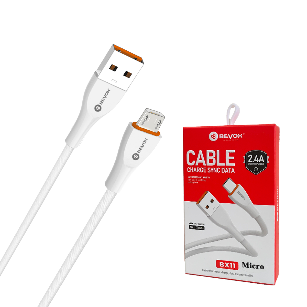 Beyox BX11 2.4A Fast Charging Data Cable (Micro)